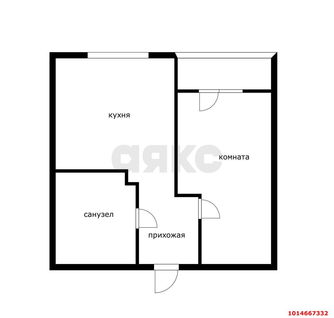 Фото №14: 1-комнатная квартира 32 м² - Краснодар, жилой комплекс Самолёт-2, ул. Западный Обход, 57к3