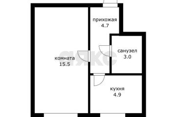 Фото №1: 1-комнатная квартира 31 м² - Краснодар, мкр. Камвольно-суконный Комбинат, ул. 2-я Заречная, 104Б