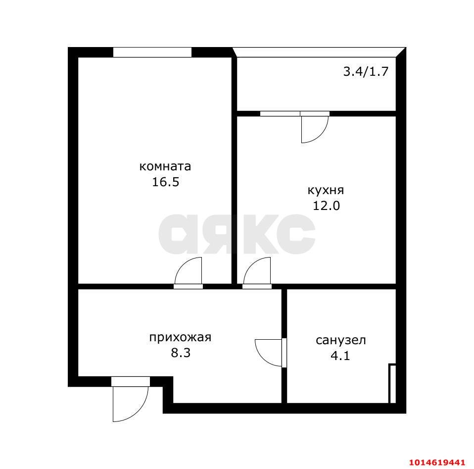 Фото №20: 1-комнатная квартира 43 м² - Краснодар, ЖК Парк у Дома, ул. Героя Владислава Посадского, 17к2