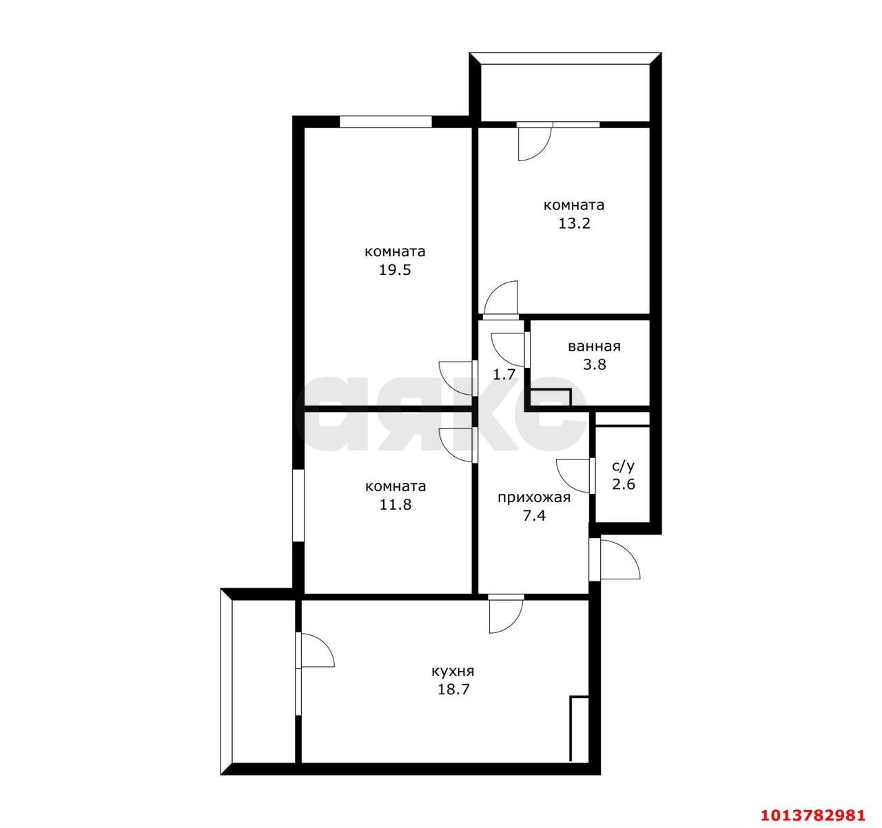 Фото №18: 3-комнатная квартира 85 м² - Краснодар, Молодёжный, ул. 2-я Целиноградская, 11