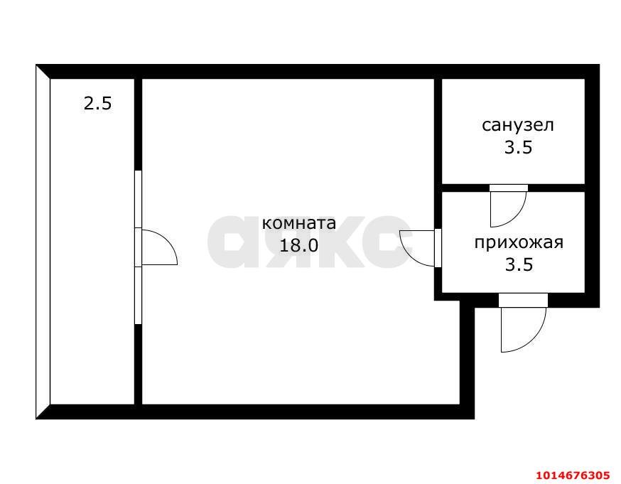 Фото №13: Студия 25 м² - Российский, жилой комплекс София, ул. Куликова Поля, 15