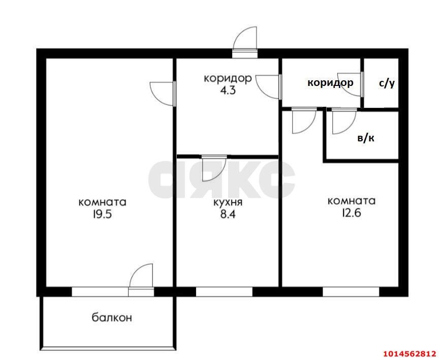 Фото №13: 2-комнатная квартира 51 м² - Краснодар, Школьный, ул. Школьная, 19