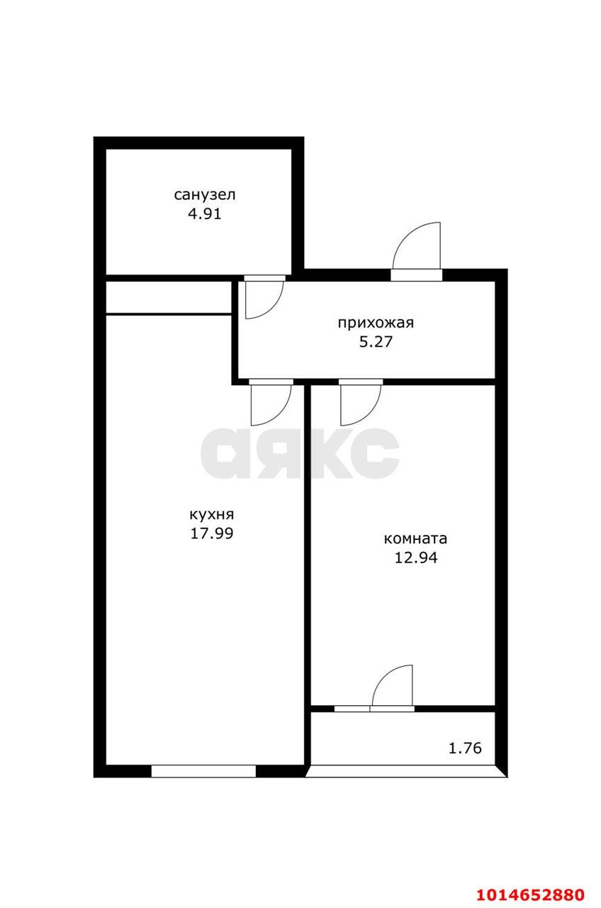 Фото №8: 1-комнатная квартира 41 м² - Краснодар, Славянский, ул. Заполярная, 35к2