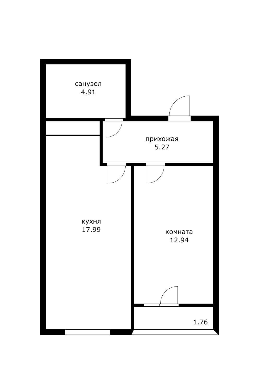 Фото №8: 1-комнатная квартира 41 м² - Краснодар, Прикубанский внутригородской округ, мкр. Славянский, ул. Заполярная, 35к2