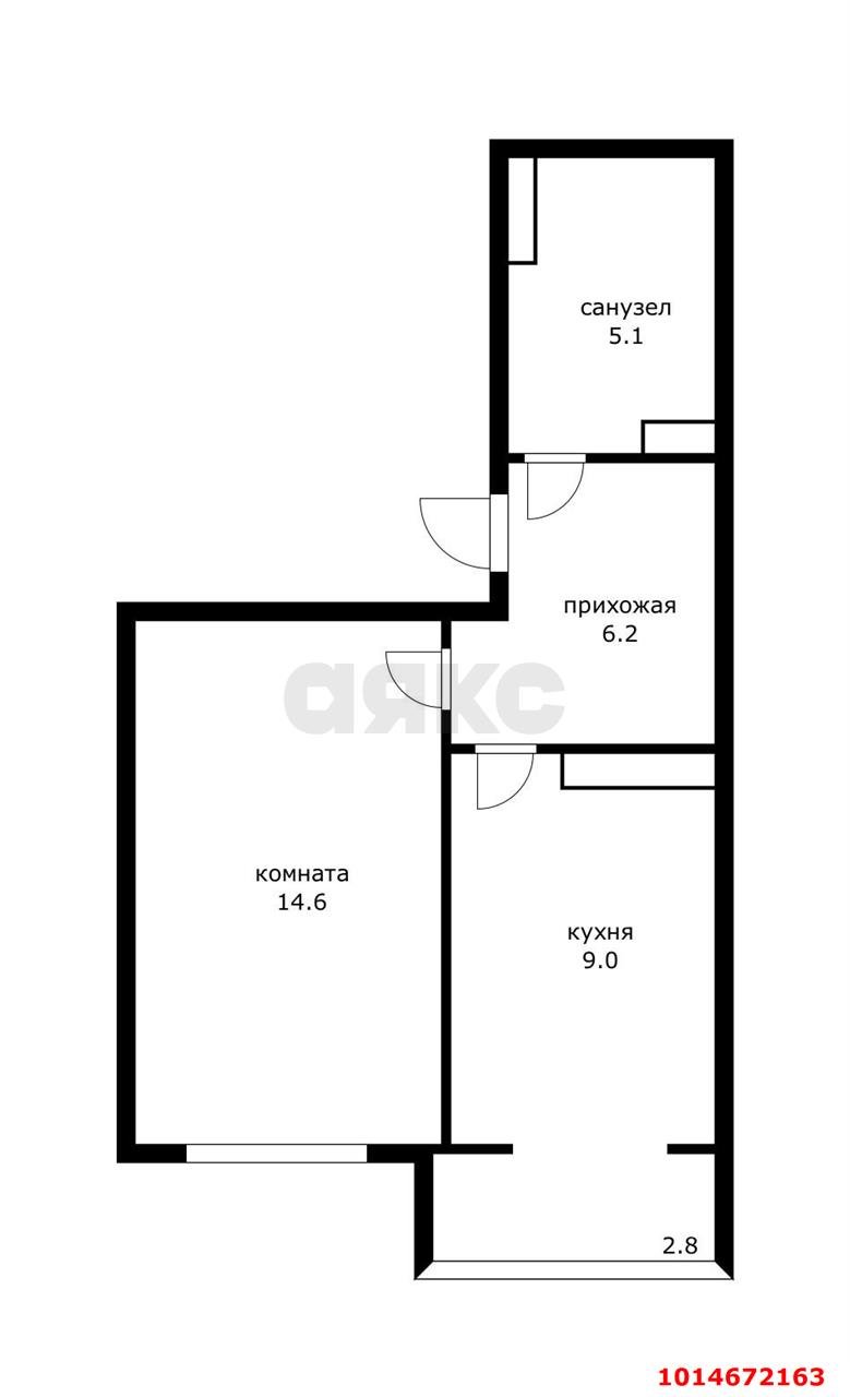 Фото №6: 1-комнатная квартира 37 м² - Краснодар, ЖК Легенда, ул. имени 40-летия Победы, 143