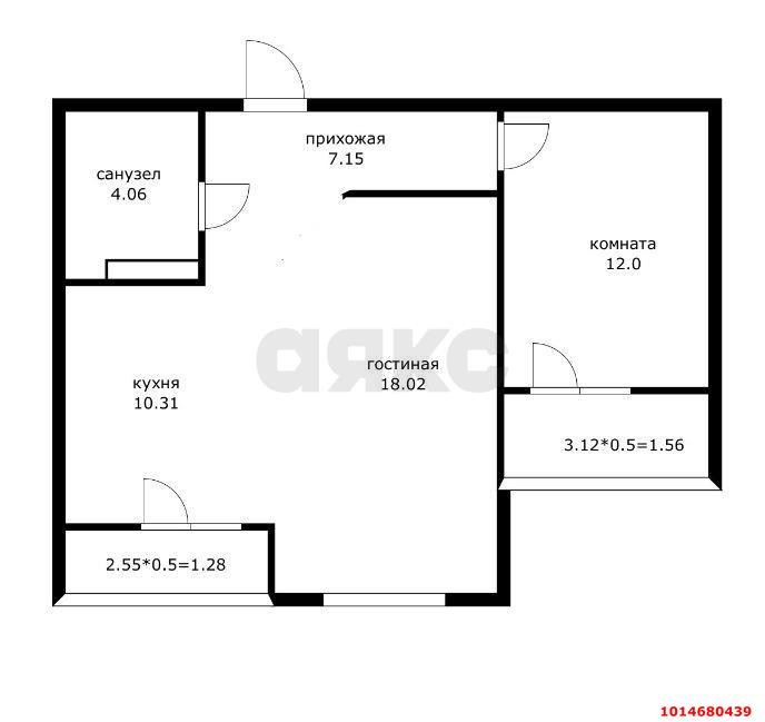 Фото №20: 2-комнатная квартира 60 м² - Краснодар, 1-й квартал, ул. Боспорская, 2