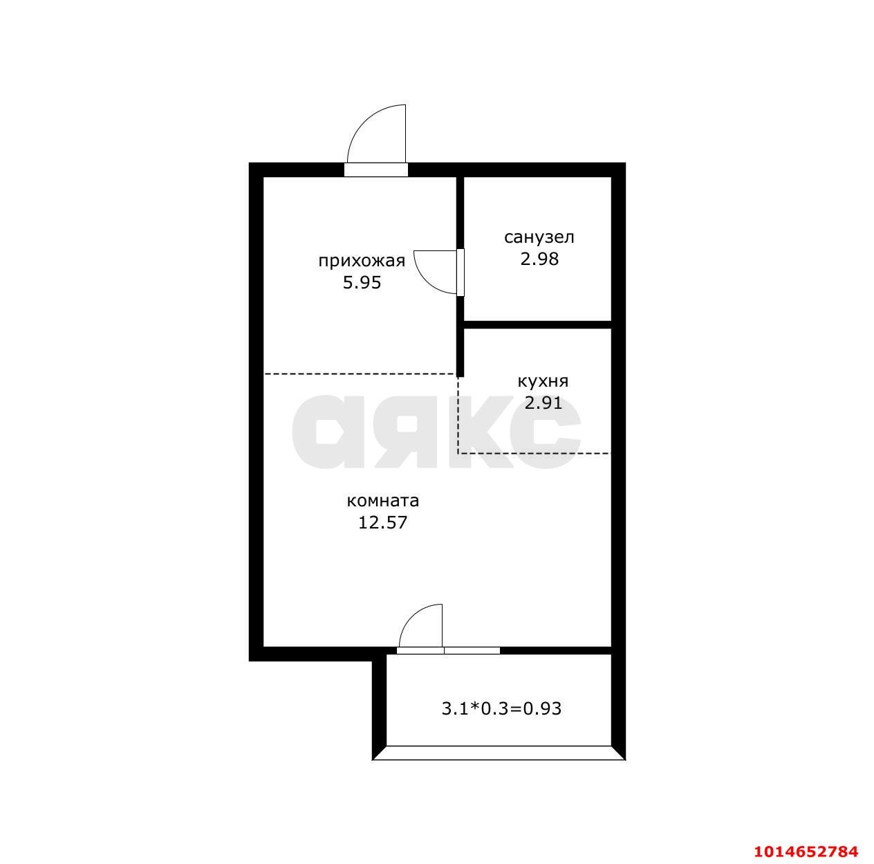 Фото №1: Студия 27 м² - Пригородный, жилой комплекс Фруктовый Сад, 2
