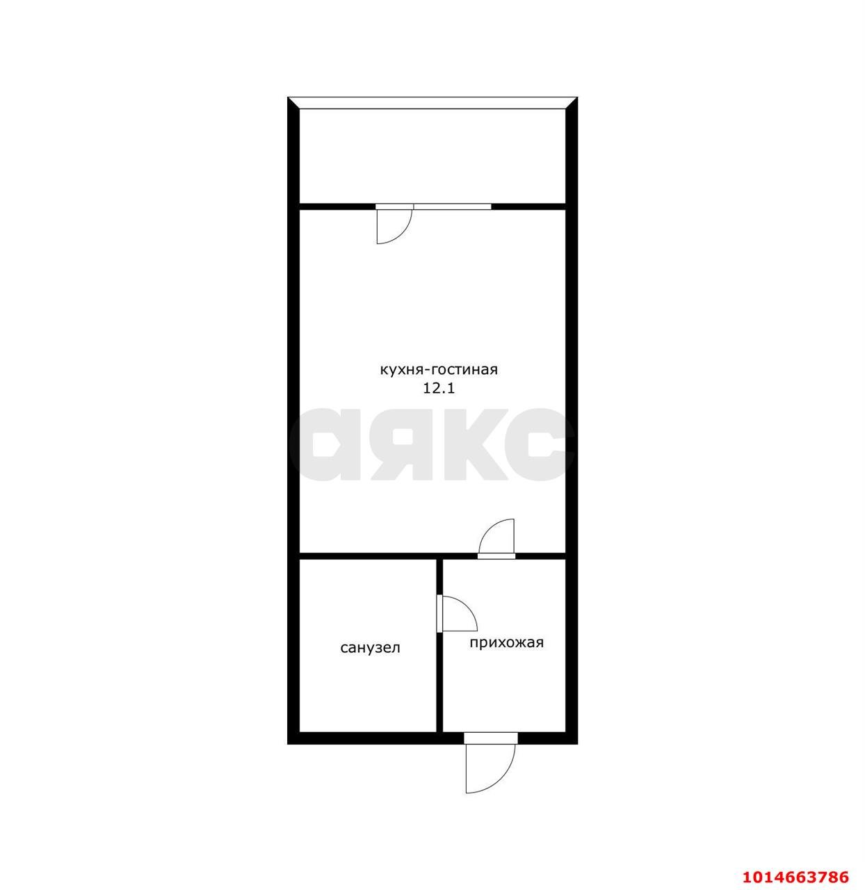 Фото №7: Студия 21 м² - Краснодар, жилой комплекс Матрёшки, ул. 1-я Ямальская, 5к6