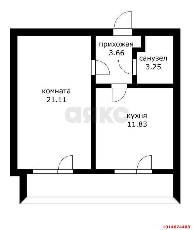 Фото №11: 1-комнатная квартира 44 м² - Краснодар, Завод Измерительных Приборов, ул. Московская, 92