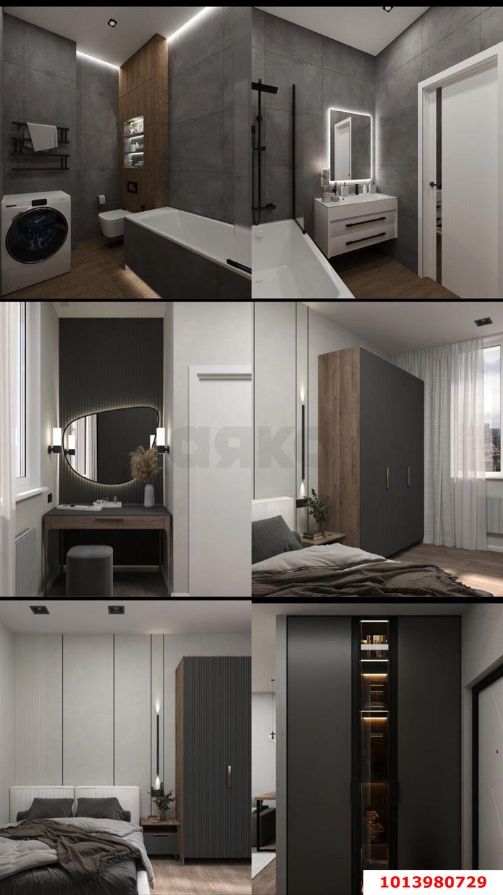 Фото №12: 1-комнатная квартира 39 м² - Краснодар, Центральный внутригородской округ, Табачная Фабрика, мкр. ЖК Все Свои Вип, ул. Колхозная, 5/2к3