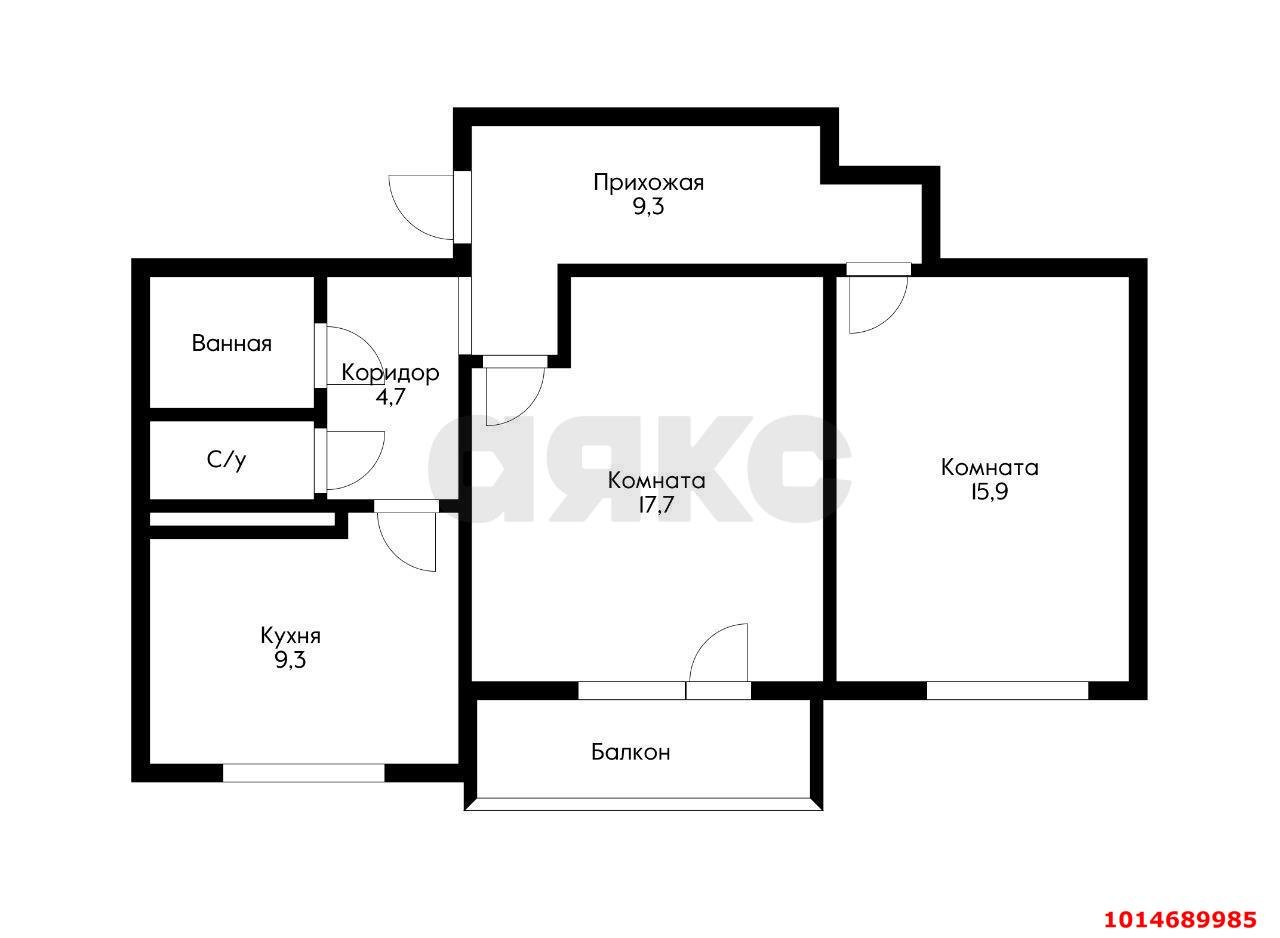 Фото №7: 2-комнатная квартира 66 м² - Краснодар, жилой комплекс Пересвет-Карасунский, ул. Сормовская, 216