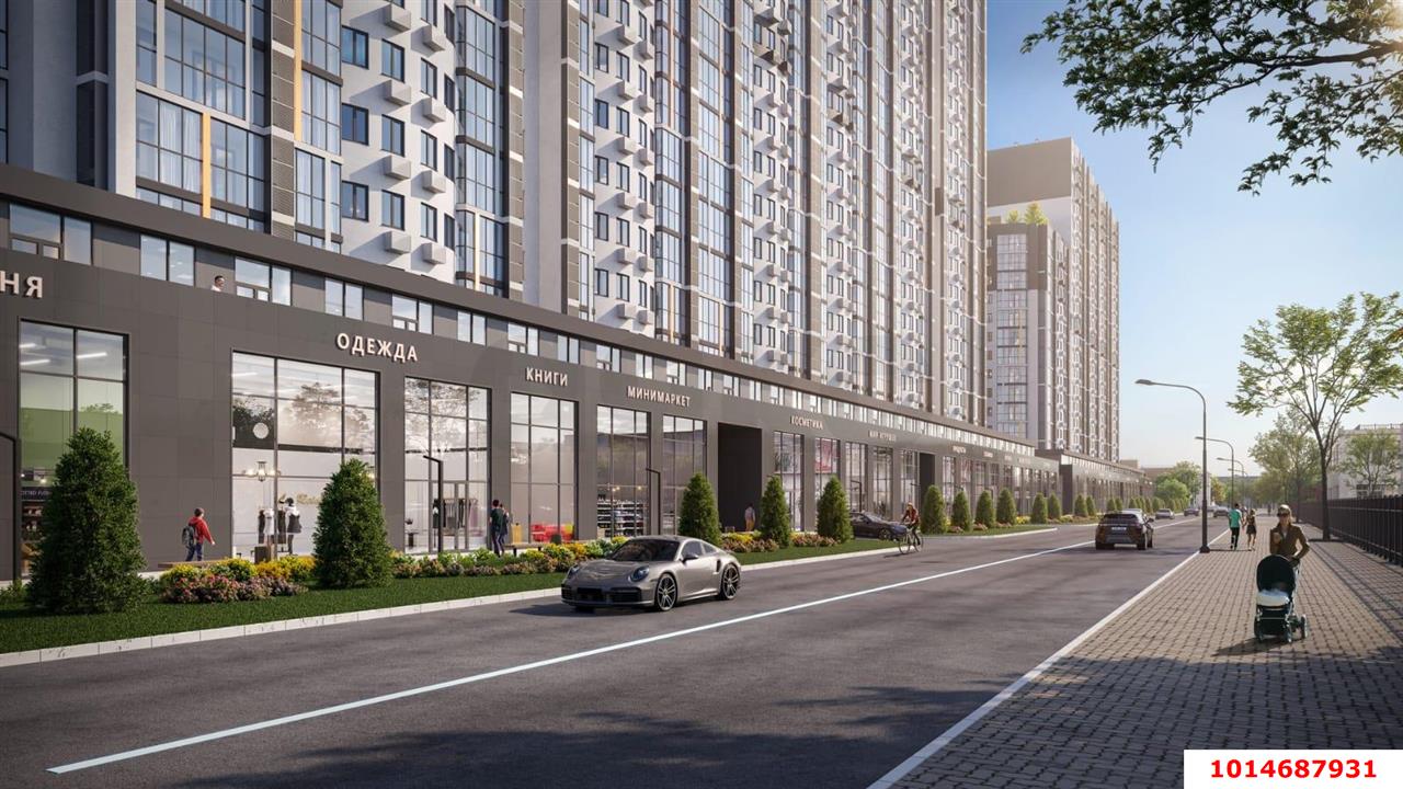 Фото №1: Торговое помещение 180 м² - Краснодар, Карасунский внутригородской округ, Хлопчато-бумажный Комбинат, мкр. жилой комплекс Режиссёр, ул. Уральская, 100/8