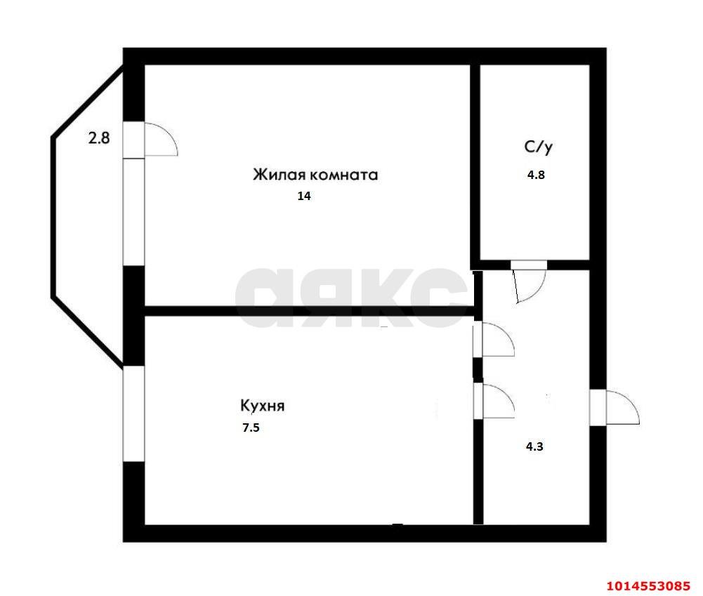 Фото №13: 1-комнатная квартира 34 м² - Краснодар, Центральный, ул. Братьев Игнатовых, 52