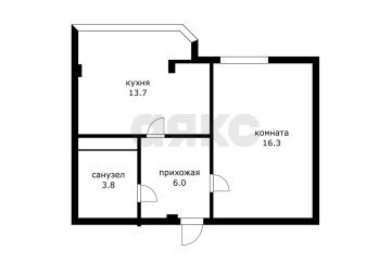 Фото №5: 1-комнатная квартира 39 м² - Яблоновский, мкр. жилой комплекс Солнечный, ул. Солнечная, 43Ак1