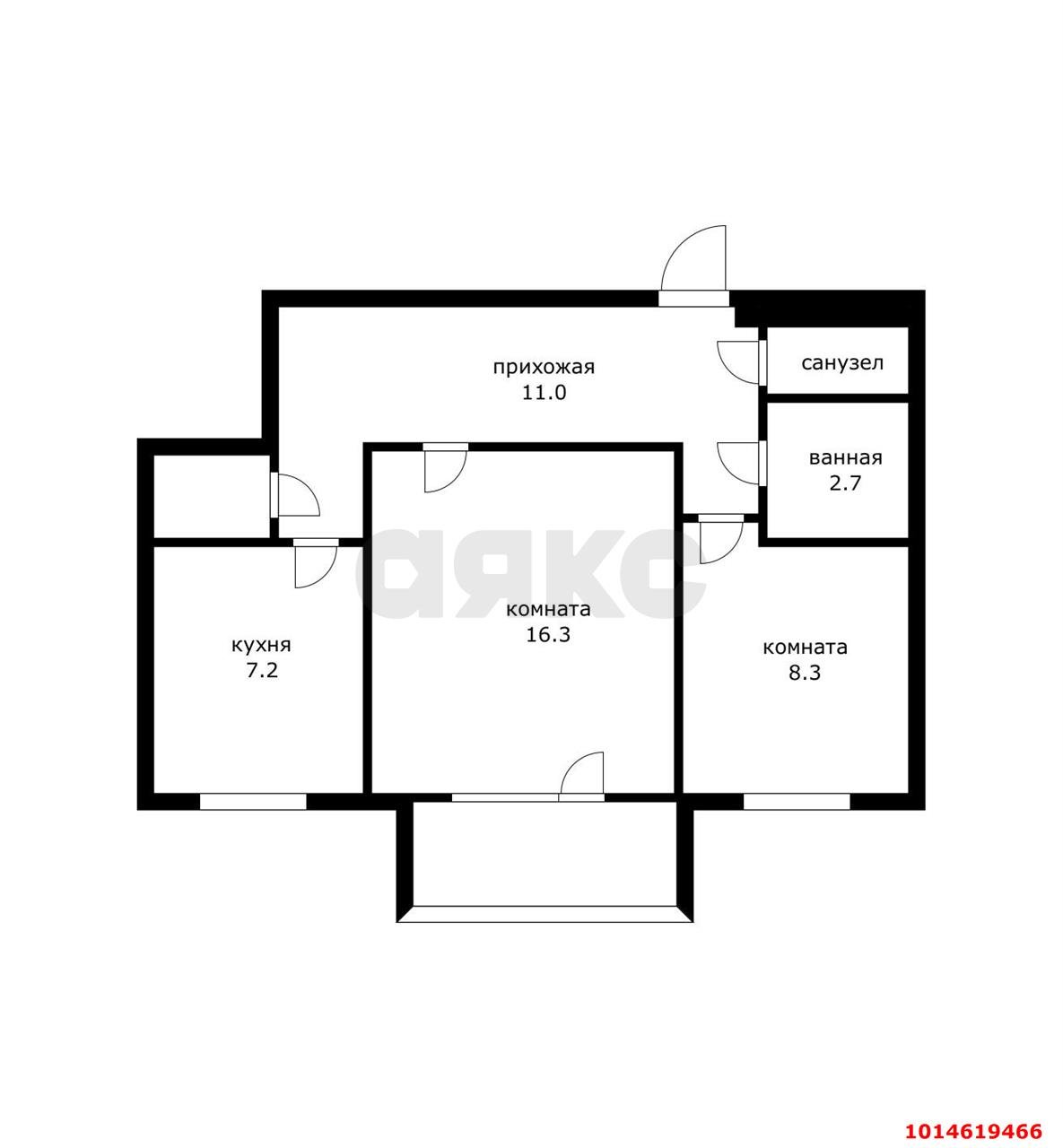Фото №17: 3-комнатная квартира 60 м² - Краснодар, Комсомольский, ул. Тюляева, 8