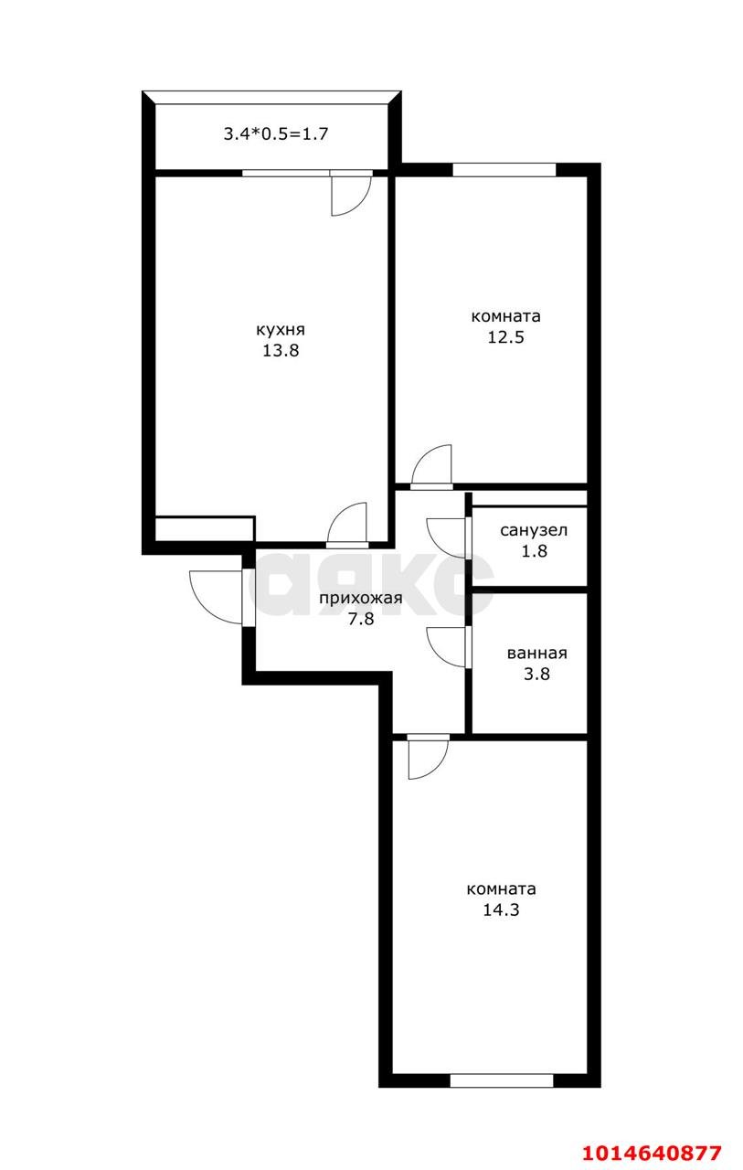 Фото №11: 2-комнатная квартира 60 м² - Краснодар, Фестивальный, ул. Круговая, 4/1к3
