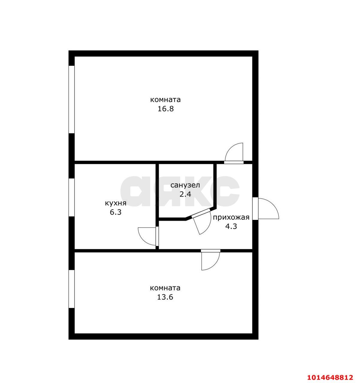 Фото №18: 2-комнатная квартира 43 м² - Краснодар, Фестивальный, ул. имени Тургенева, 229