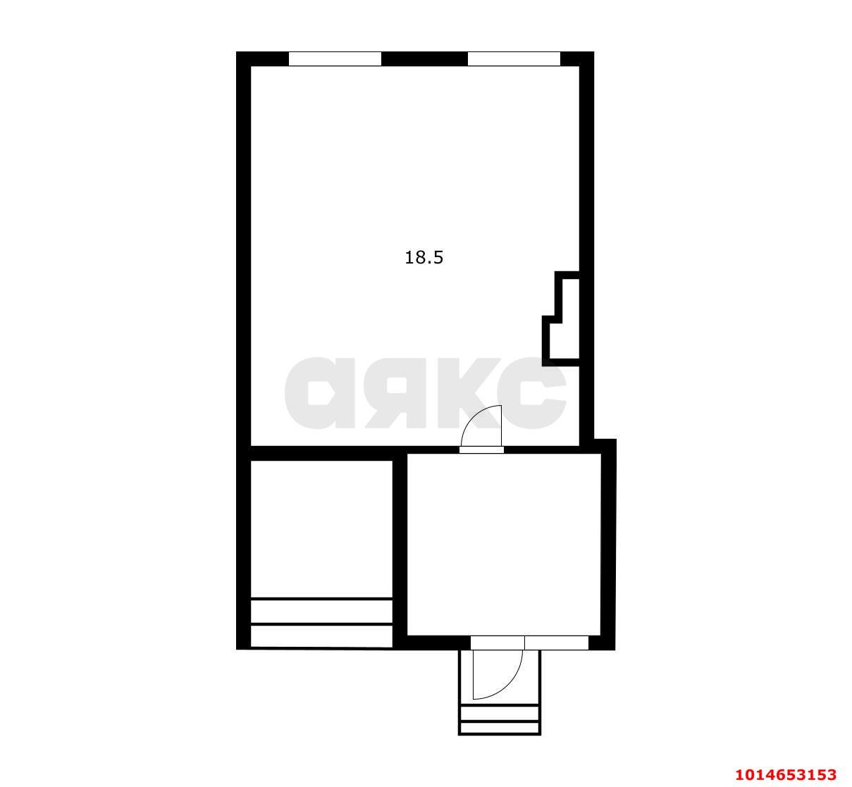 Фото №4: 1-комнатная квартира 23 м² - Краснодар, Центральный, ул. Ленина, 105