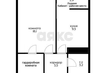 Фото №3: 1-комнатная квартира 33 м² - Краснодар, мкр. Славянский, ул. Заполярная, 37к2