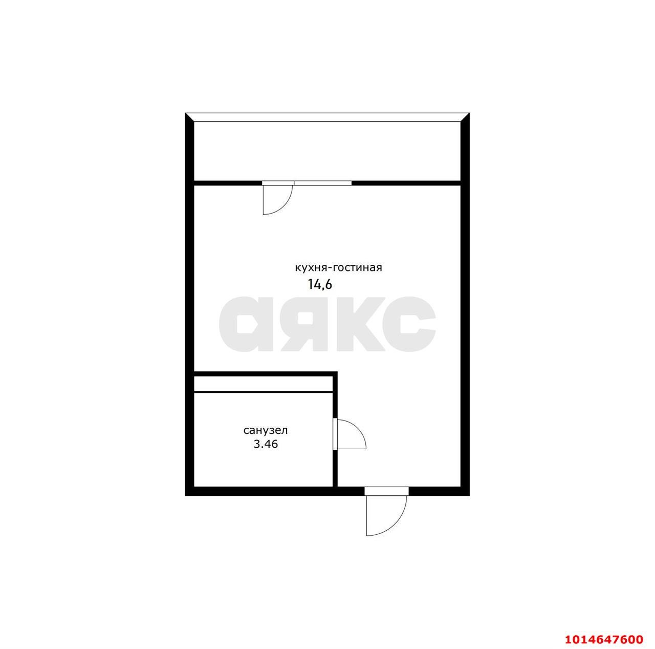 Фото №5: Студия 20 м² - Краснодар, ЖК Тёплые Края, ул. им. Александра Гикало, 11к2