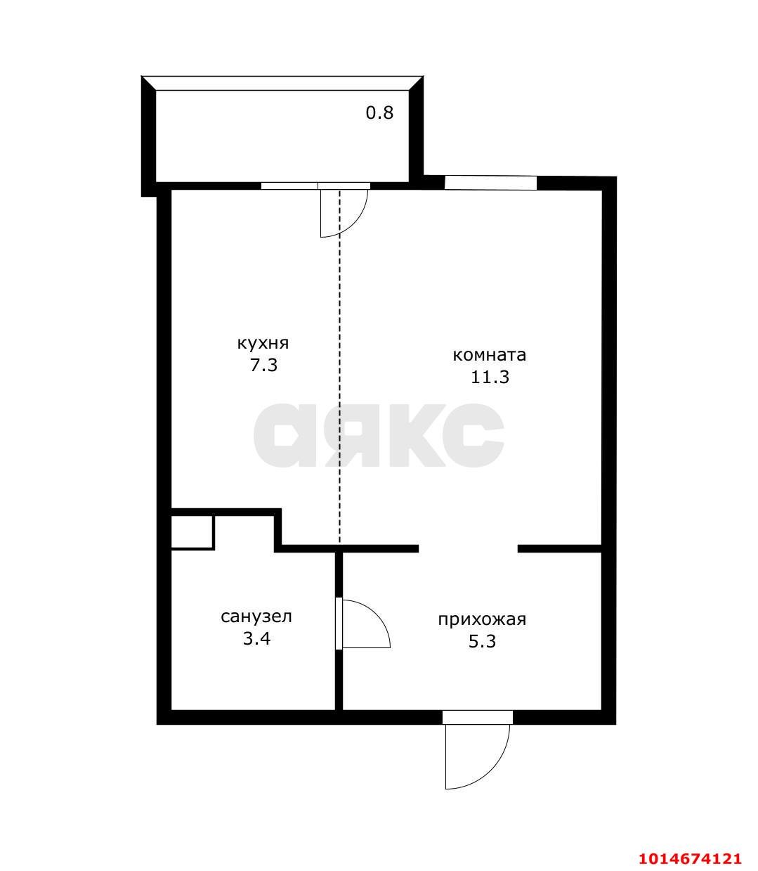 Фото №12: Студия 30 м² - Краснодар, жилой комплекс Нeo-квартал Красная Площадь, ул. им. Мурата Ахеджака, 12к7