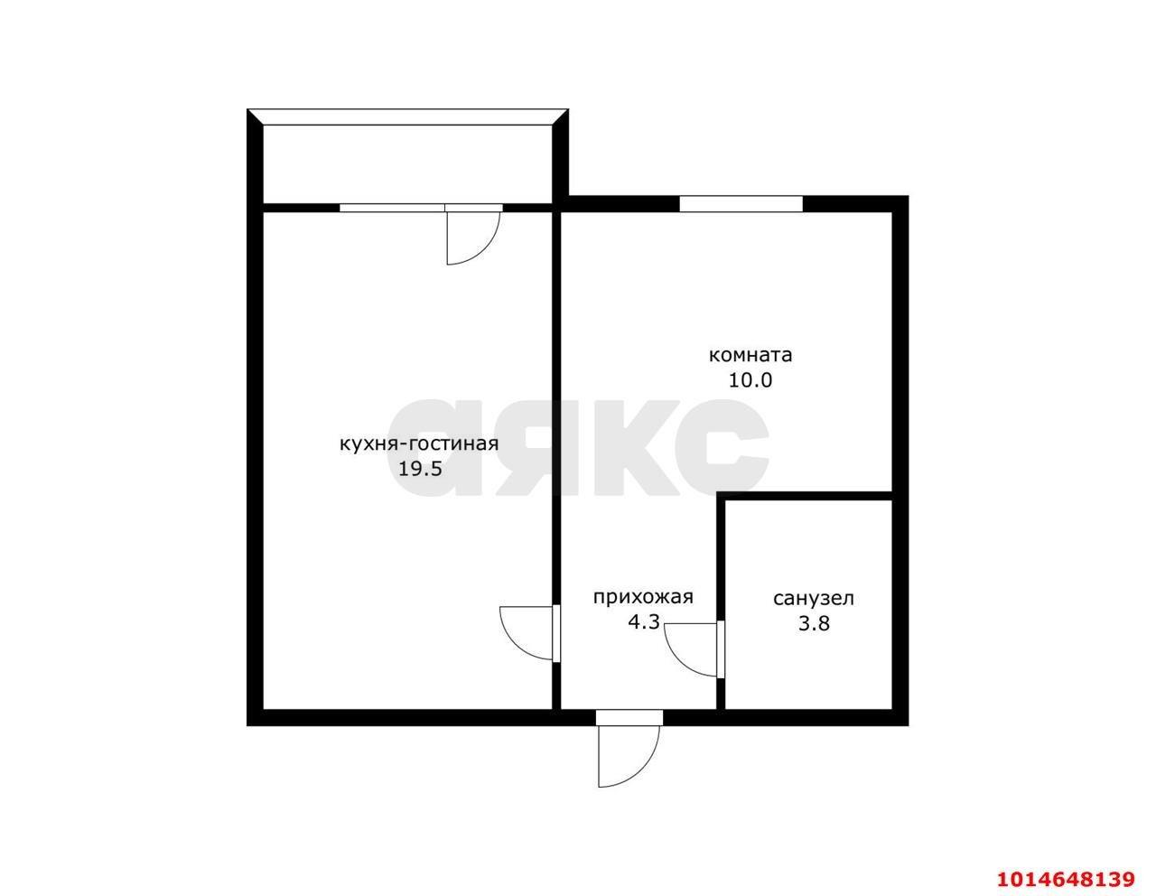 Фото №16: 1-комнатная квартира 37 м² - Краснодар, Почтовый, ул. имени Валерия Гассия, 19