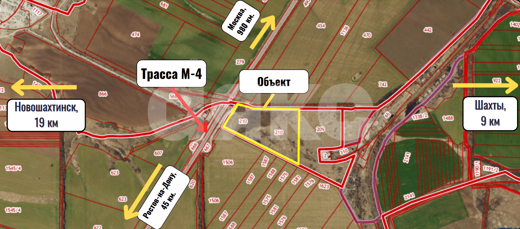 Фото №3: Коммерческая земля 1400 сот. - Шахты, Нежданная, ул. Ремонтненская, 1