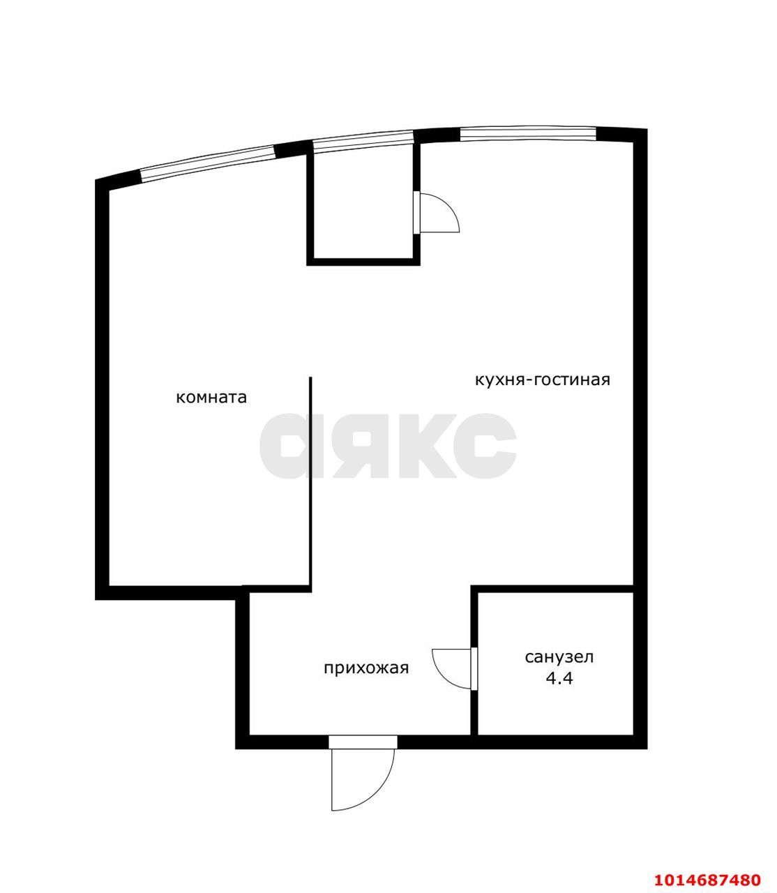 Фото №15: 1-комнатная квартира 50 м² - Краснодар, Центральный, ул. Кубанская Набережная, 39