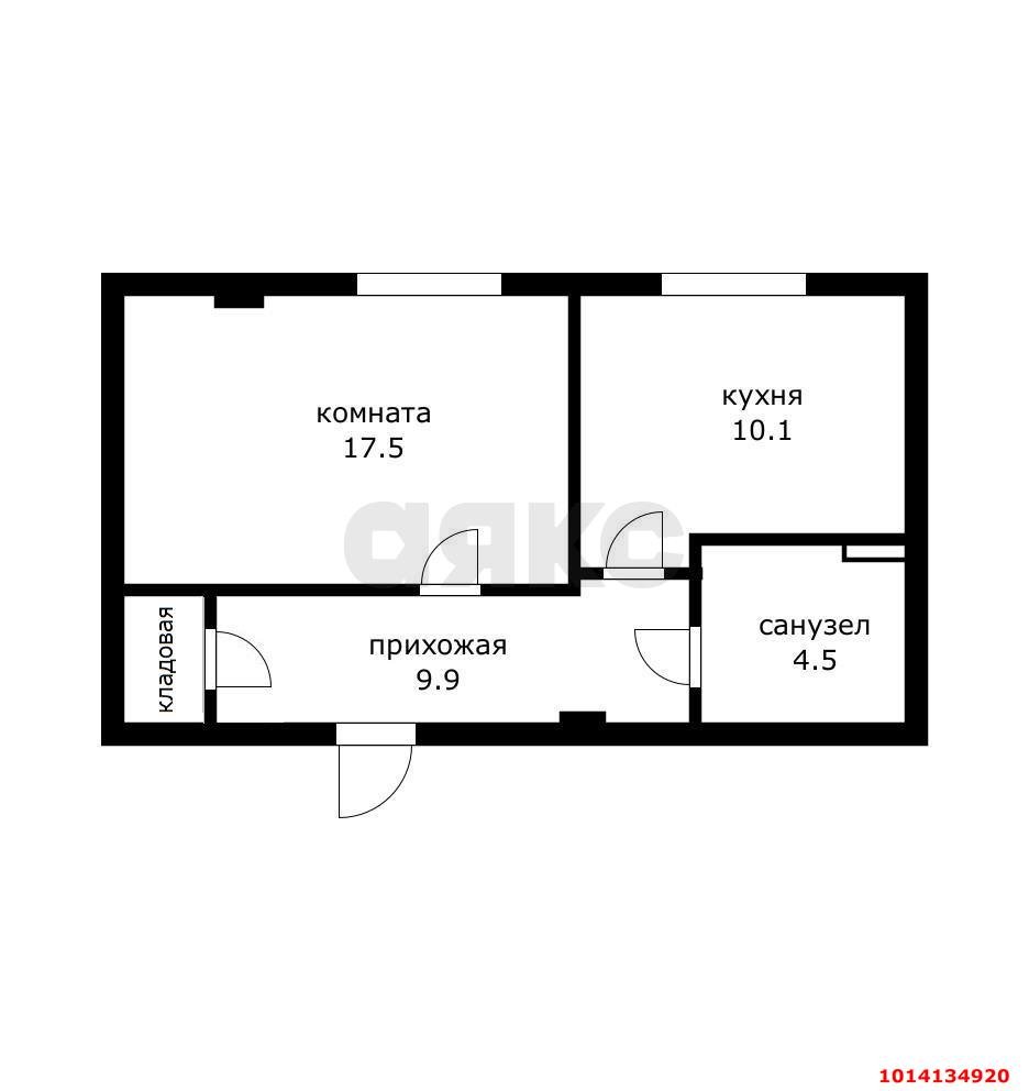 Фото №9: 1-комнатная квартира 42 м² - Краснодар, Краевая Клиническая Больница, ул. Восточно-Кругликовская, 86