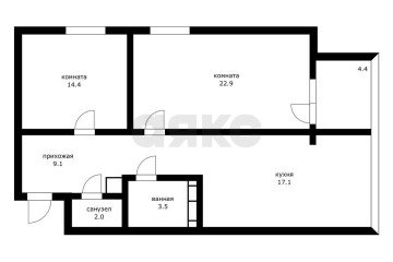 Фото №5: 2-комнатная квартира 70 м² - Краснодар, мкр. Фестивальный, ул. Яна Полуяна, 39
