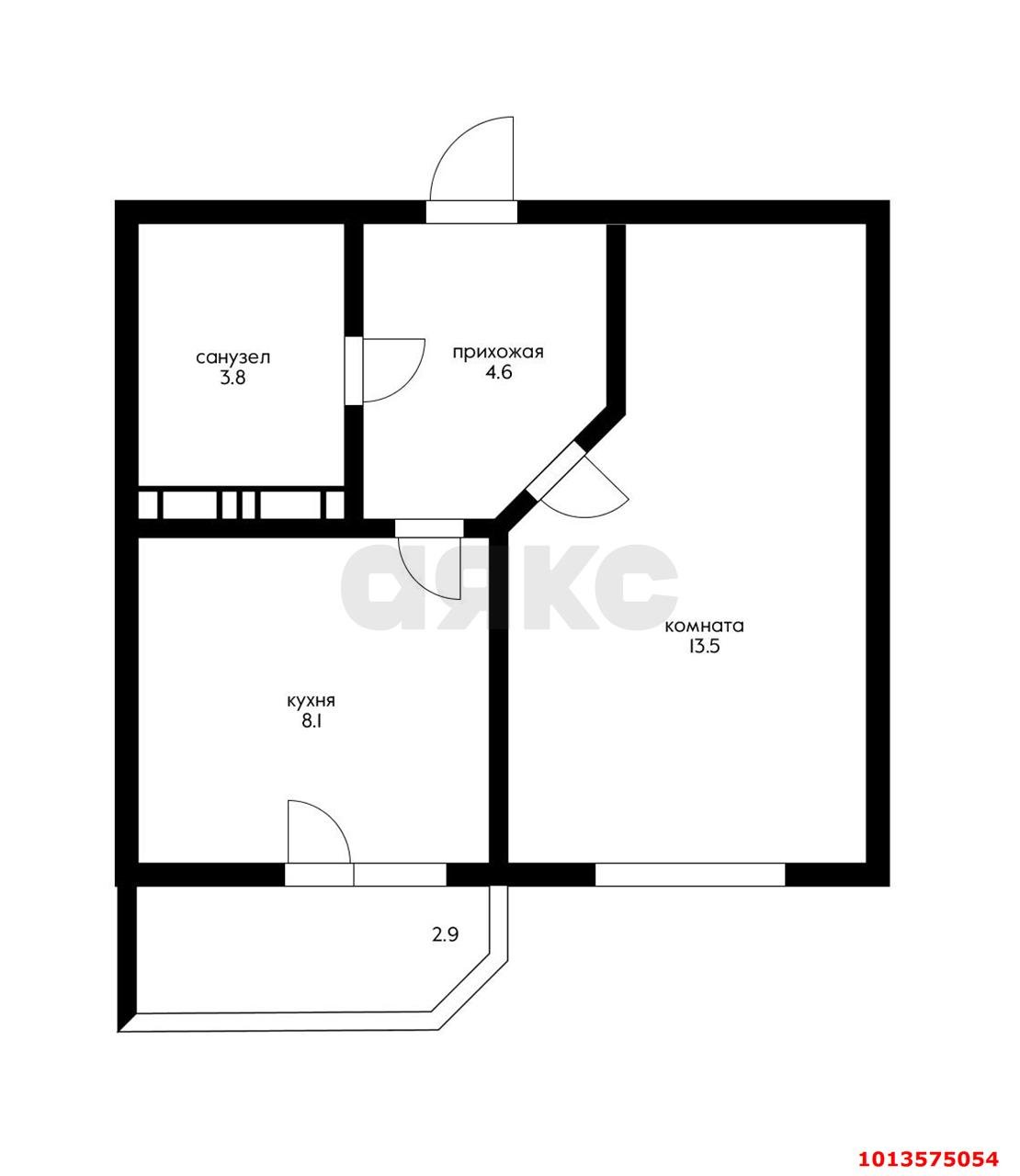 Фото №2: 1-комнатная квартира 33 м² - Краснодар, ЖК Губернский, ул. им. Героя Яцкова И.В., 9/1