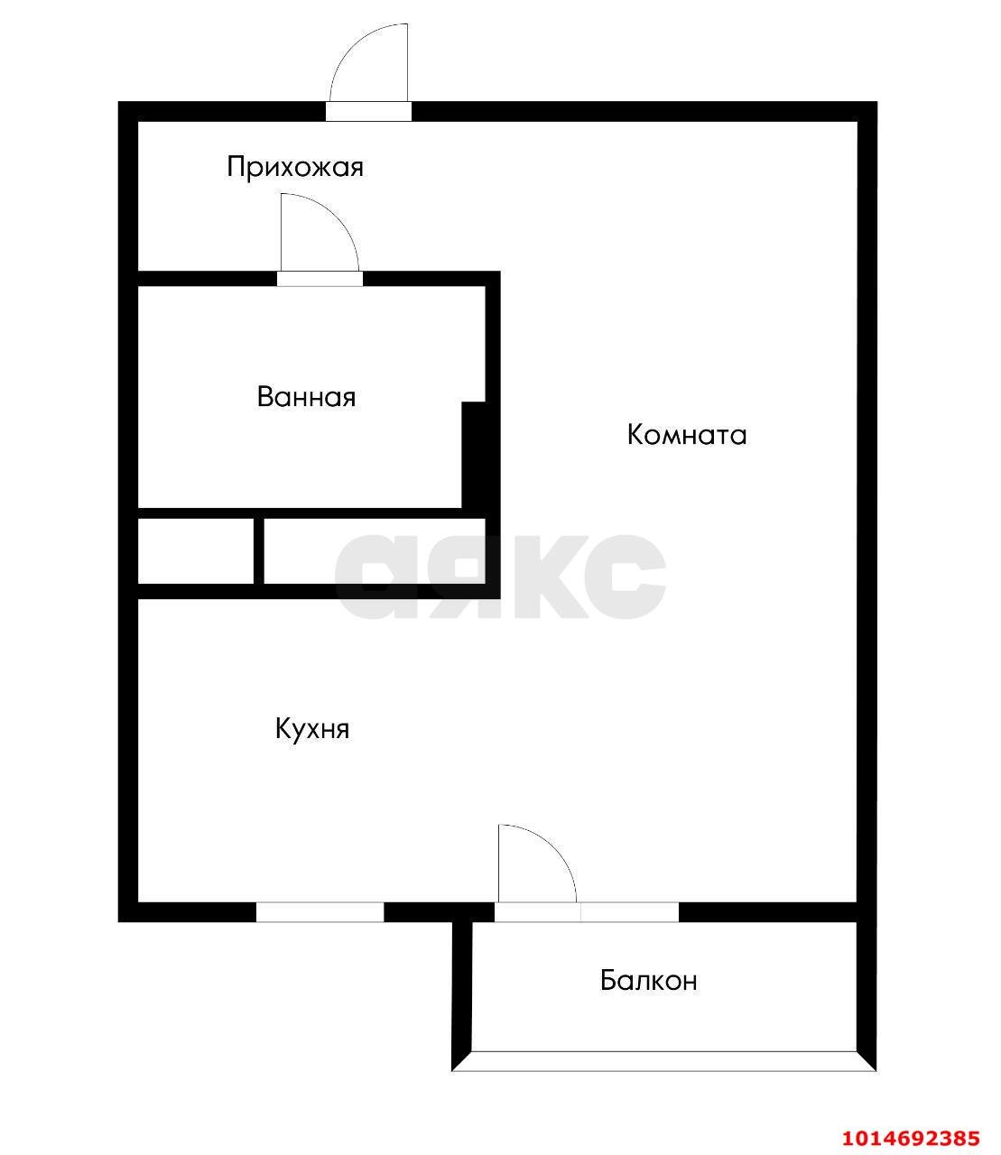 Фото №8: Студия 29 м² - Краснодар, жилой комплекс Зеленодар, ул. имени М.П. Шемякина, 2