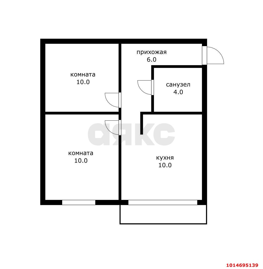 Фото №19: 2-комнатная квартира 40 м² - Краснодар, Музыкальный, ул. имени С.В. Рахманинова, 32