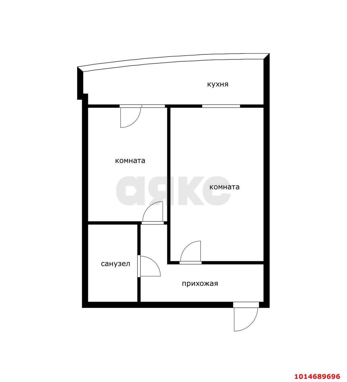 Фото №9: 2-комнатная квартира 38 м² - Южный, ул. Войсковая, 8/2