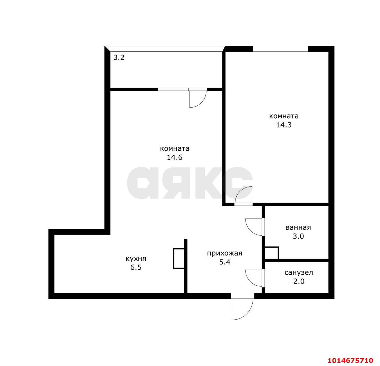 Фото №8: 2-комнатная квартира 50 м² - Краснодар, Прикубанский внутригородской округ, мкр. жилой комплекс Самолёт-5, ул. Ивана Беличенко, 103/1