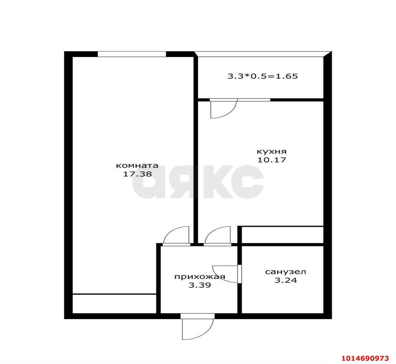 Фото №11: 1-комнатная квартира 37 м² - Краснодар, Славянский, ул. Заполярная, 39к8