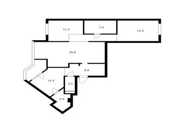 Фото №3: 3-комнатная квартира 100 м² - Краснодар, мкр. Фестивальный, ул. Яна Полуяна, 47