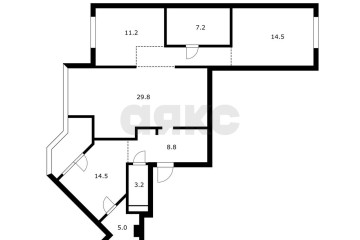Фото №3: 3-комнатная квартира 100 м² - Краснодар, мкр. Фестивальный, ул. Яна Полуяна, 47