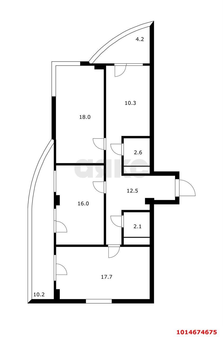 Фото №32: 3-комнатная квартира 79 м² - Краснодар, Черёмушки, ул. Старокубанская, 58