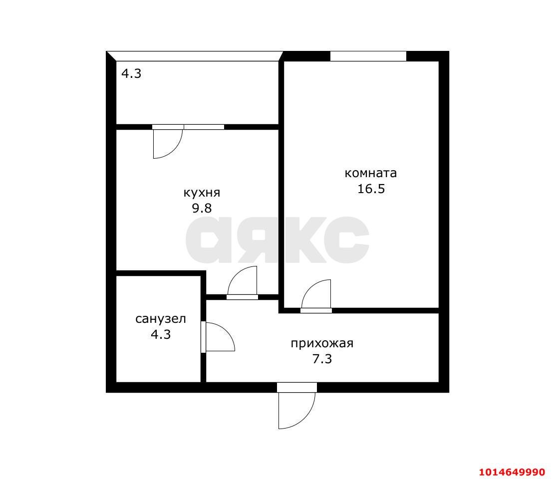 Фото №11: 1-комнатная квартира 42 м² - Краснодар, жилой комплекс Новая Португалия, ул. Ольденбуржская, 1