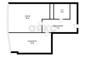 Фото №2: 1-комнатная квартира 50 м² - Краснодар, мкр. ЖК Цветы, ул. Круговая, 4Вк3