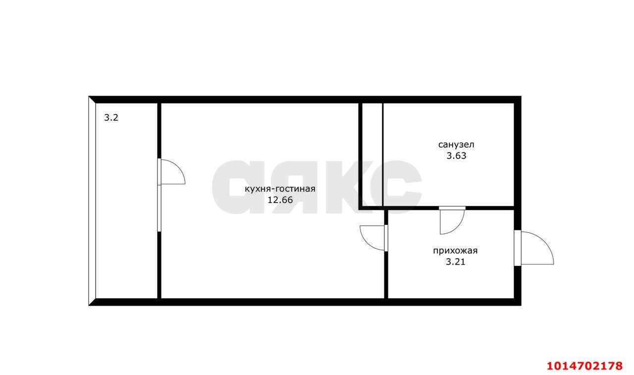 Фото №5: Студия 20 м² - Берёзовый, жилой комплекс Огурцы, ул. Целиноградская, 2И