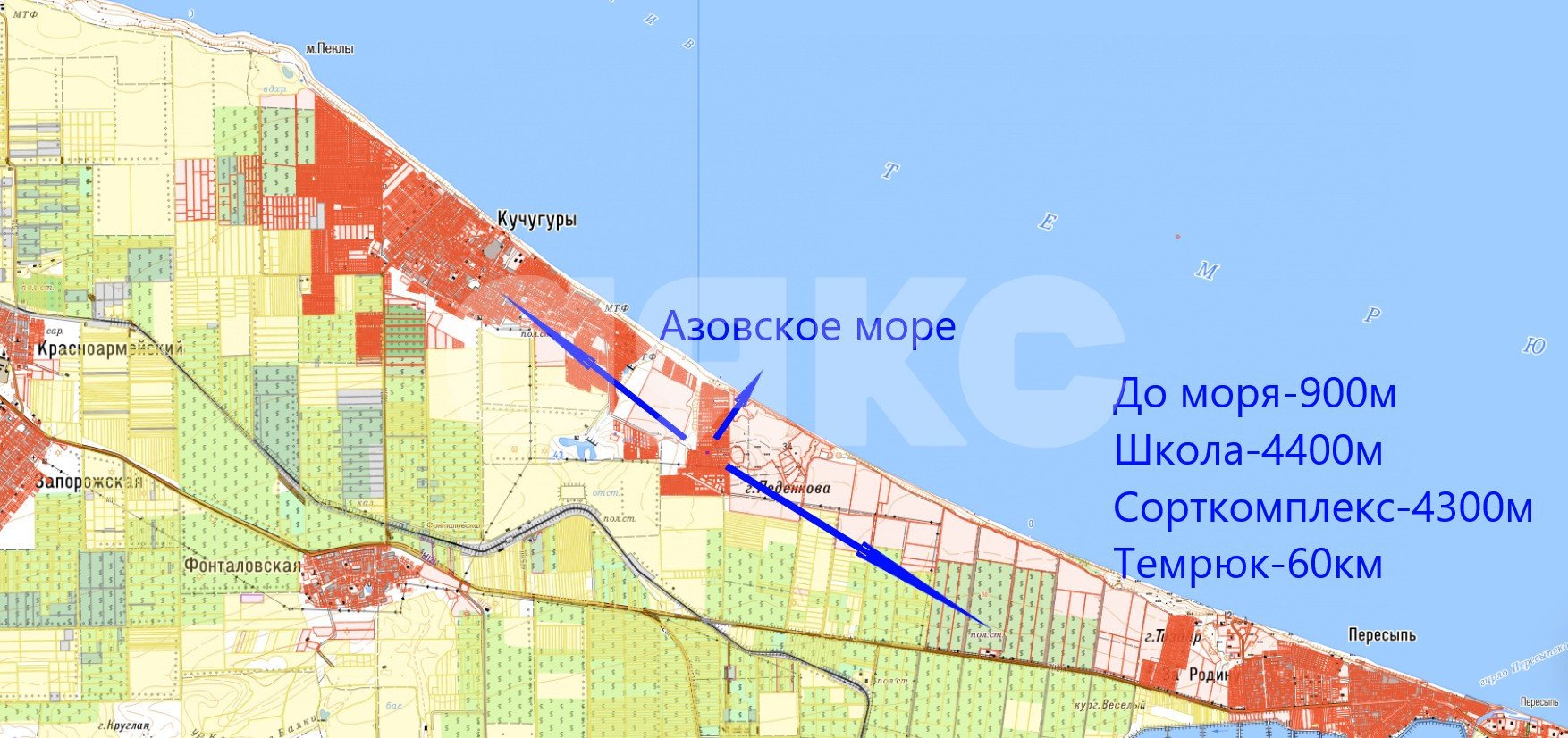 Фото №25: Земельный участок под ИЖС 600 сот. - Кучугуры, пер. Аграрный, 10
