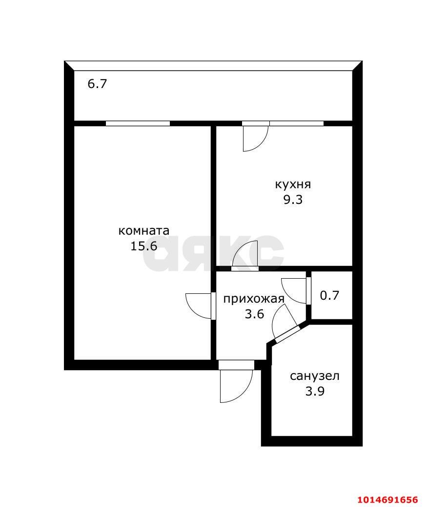 Фото №12: 1-комнатная квартира 40 м² - Российский, Прикубанский внутригородской округ, ул. Заводовского, 23