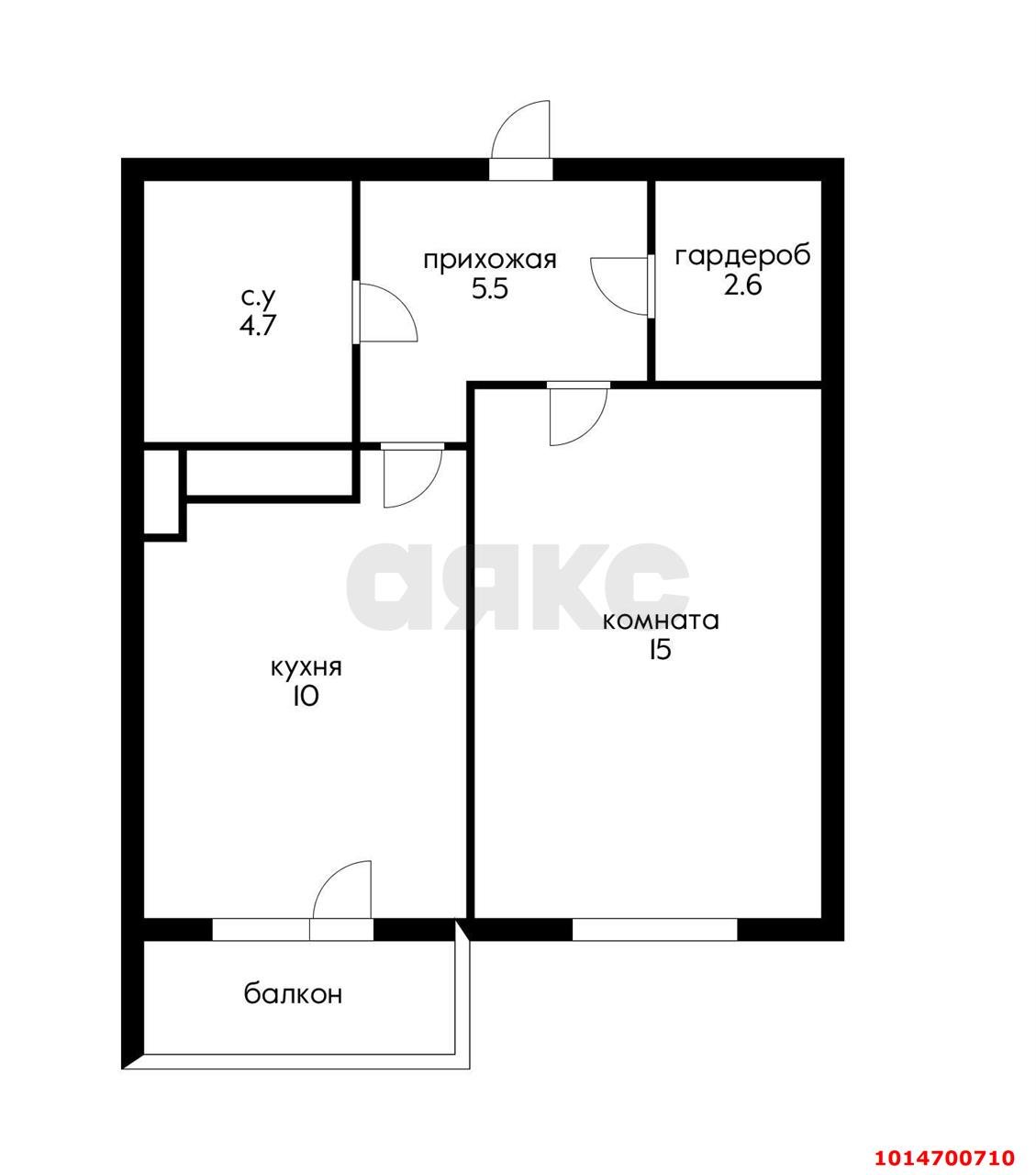 Фото №7: 1-комнатная квартира 40 м² - Краснодар, Черёмушки, 