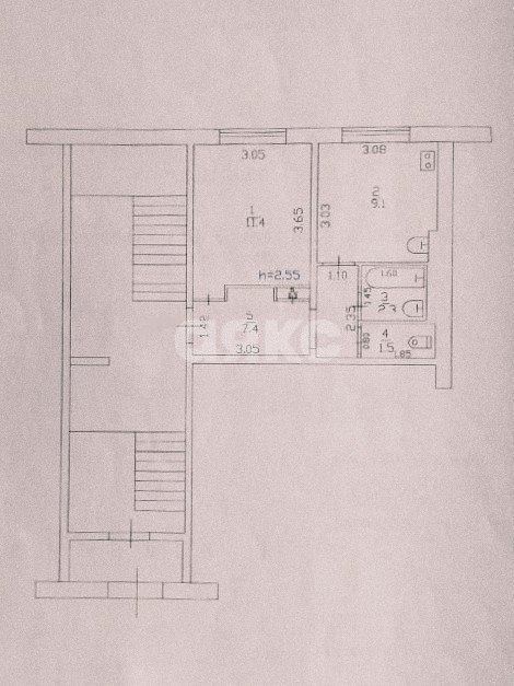 Фото №9: 1-комнатная квартира 32 м² - Первомайский, ул. Терешковой, 14А