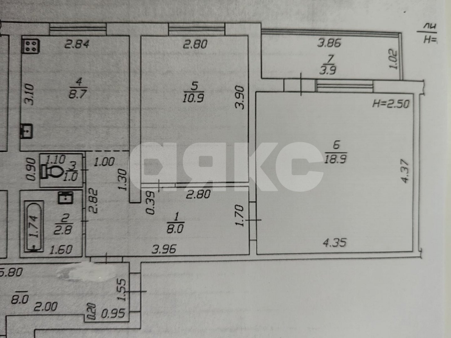 Фото №13: 2-комнатная квартира 54 м² - Анапа, ул. Тургенева, 250