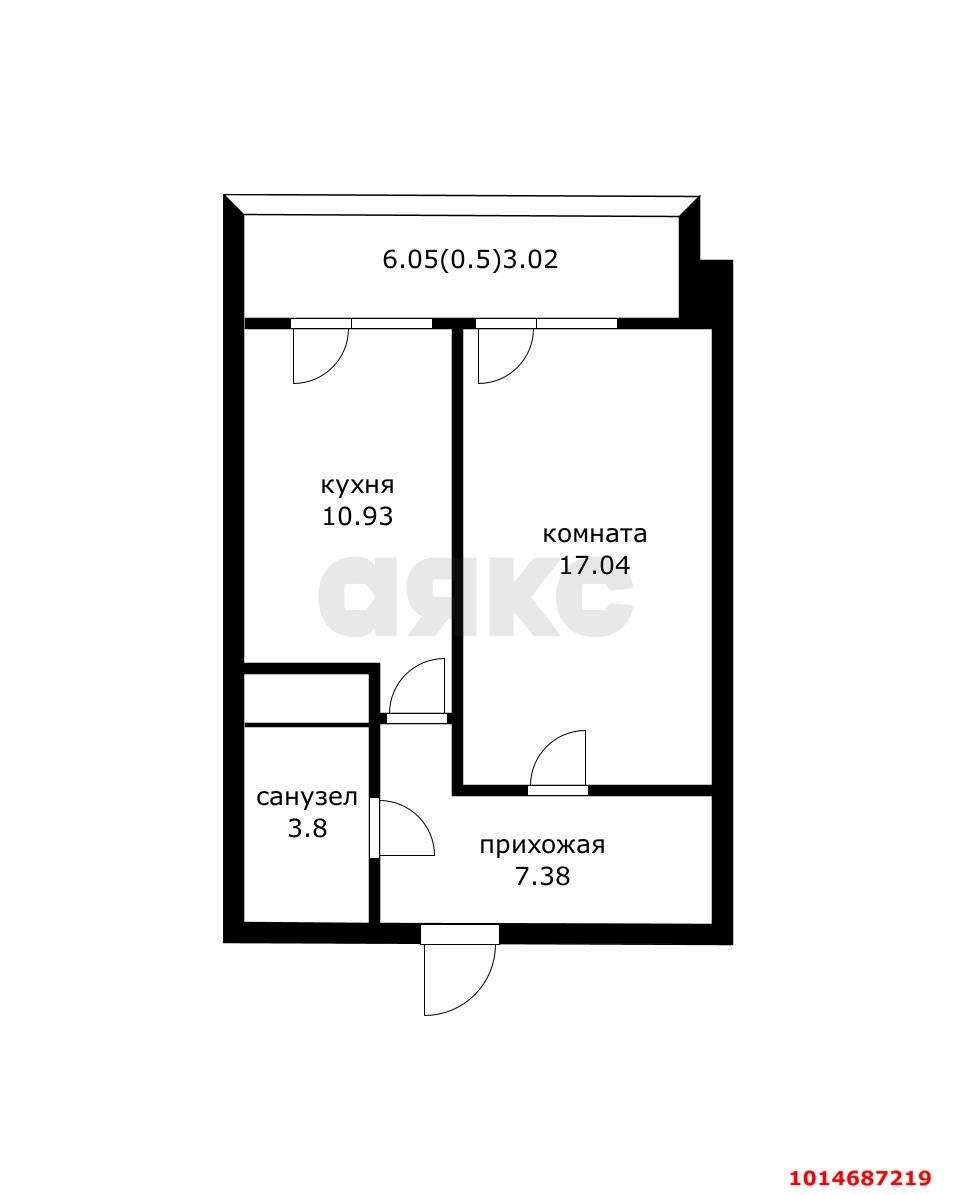 Фото №12: 1-комнатная квартира 45 м² - Краснодар, ЖК Современник, ул. Гаражная, 107