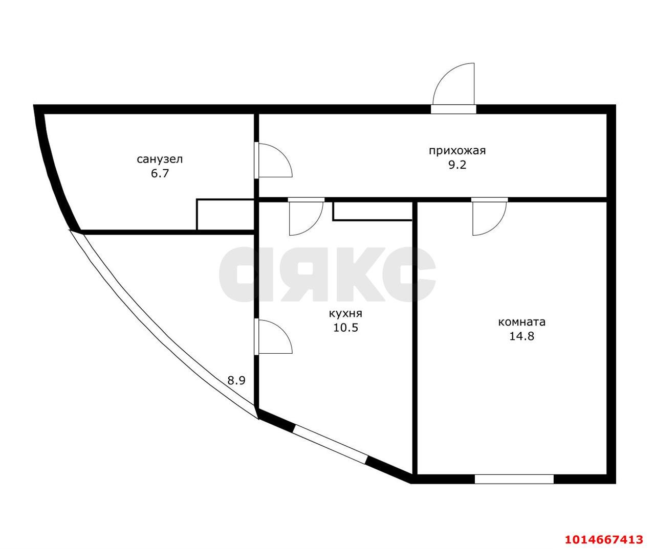 Фото №11: 1-комнатная квартира 45 м² - Краснодар, жилой комплекс Фонтаны, ул. Воронежская, 47Д