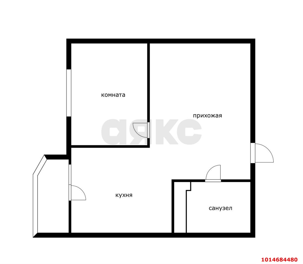 Фото №17: 1-комнатная квартира 44 м² - Краснодар, Достояние, ул. Григория Булгакова, 12к1